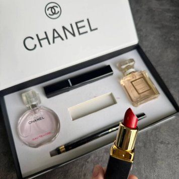 Подарунковий набір парфумів Chanel &ndash; два парфуми + помада + туш 87131 фото